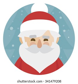 Santa Claus character illustration. Merry Christmas