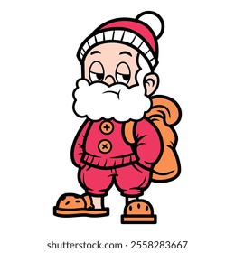 Santa Claus character illustration vector