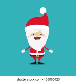 santa claus character isolated icon design, vector illustration  graphic 