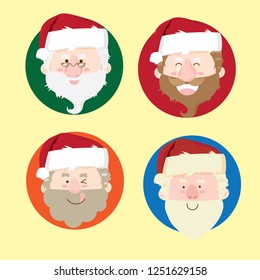 santa claus character merry christmas