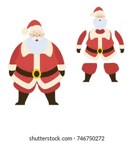 santa claus character on isolated background