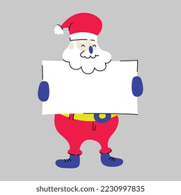 El carácter de Santa claus representa el vector. Vector de ilustración de caracteres Santa claus