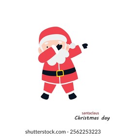 santa claus character. Santa Claus Sticker Icon, Isolated Vector Illustration,