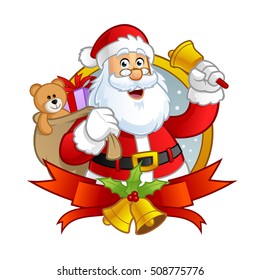 Santa claus character vector illustration design 