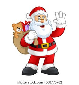 Santa claus character vector illustration design 
