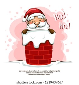 Santa Claus In The Chimney