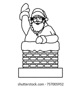 Santa claus in chimney        icon