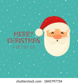 Santa Claus - Christmas Background - Happy Holidays - Stock Vector Illustration
