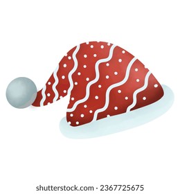 santa claus with christmas ball. christmas sock with gifts. christmas tree isolated on white. 