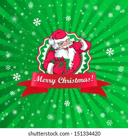 Santa Claus Christmas card 