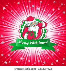 Santa Claus Christmas card 