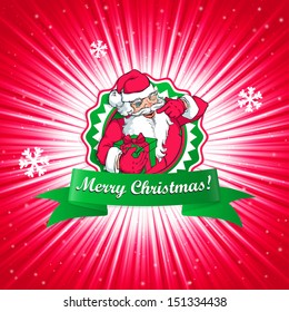 Santa Claus Christmas card 