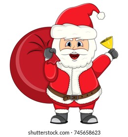 Santa claus for christmas cartoon vector illustration