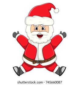 Santa claus for christmas cartoon vector illustration