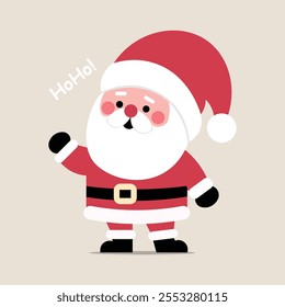 Cartão de saudação de Natal do Papai Noel 