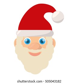santa claus christmas character isolated icon vector illustration design