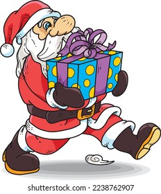 Santa Claus Christmas character vector illustration