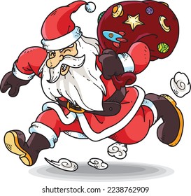 Santa Claus Christmas character vector illustration