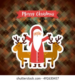 santa claus christmas character vector illustration design