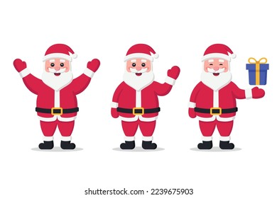 Santa Claus christmas character Vectorart