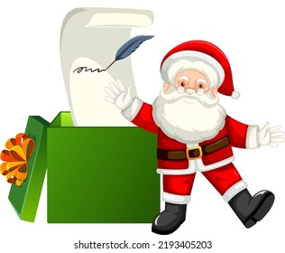 Weihnachtskonzept des Weihnachtsmanns, Vektorgrafik