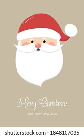 Santa Claus. Christmas decoration. Vector