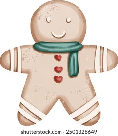 Santa Claus, Christmas elements, Christmas cookies