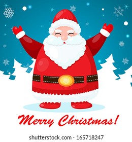 Santa Claus Christmas greeting card