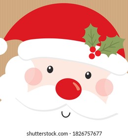 santa claus christmas greeting card design 