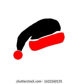 Santa Claus Christmas Hat icon. Accessories for festivals and parties. vector illustration eps 10