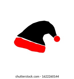 Santa Claus Christmas Hat icon. Accessories for festivals and parties. vector illustration eps 10