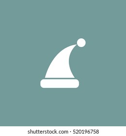 Santa Claus Christmas hat vector icon illustration, can be used for web and mobile design 