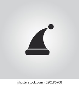 Santa Claus Christmas hat vector icon illustration, can be used for web and mobile design 