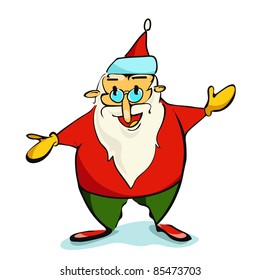 Santa Claus Christmas illustration.