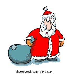 Santa Claus Christmas illustration.