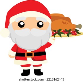 Santa Claus Christmas Illustration Vector Clipart