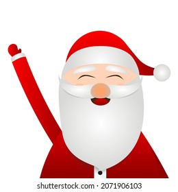 Santa Claus for christmas on a white background 