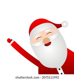 Santa Claus for christmas on a white background 
