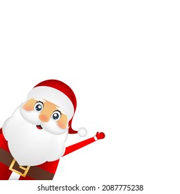 Santa Claus for christmas on a white background 