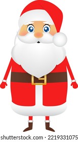 Santa Claus for Christmas on a white background 