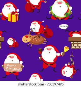 Santa Claus, Christmas set, pattern