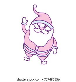 santa claus with christmas suit and beard