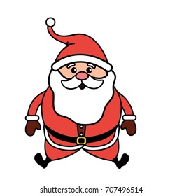 santa claus with christmas suit and beard