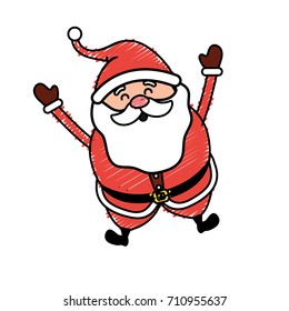 santa claus with christmas suit and beard