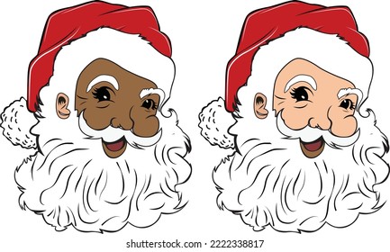 Santa Claus For Christmas Vector