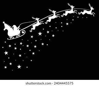 santa claus christmas vector wall decoration