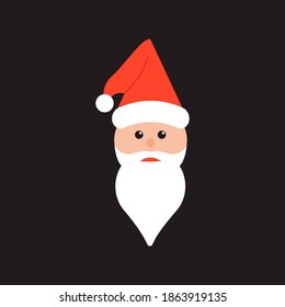 Santa Claus, Clause illustration. Wallpaper, invitational card, welcoming card, greeting card. Merry Christmas, Happy New Year, End Year holidays EPS Vector
