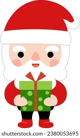 Santa Claus clipart, Merry Christmas and happy new year