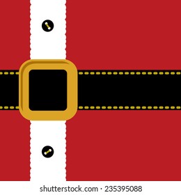 santa claus coat belt and buttons merry christmas background card flat design vector illustration - Santa Claus Belt santa claus coat belt and buttons merry christmas background card flat design vector illustration - Santa Claus Belt