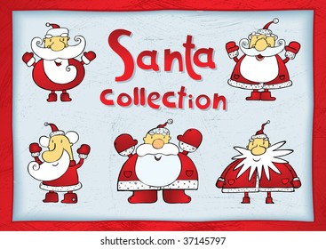 Santa Claus Collection Vector
